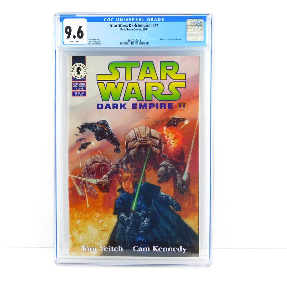 Star Wars DARK EMPIRE II 2 #1 CGC 9.6 White Pages Horse Comics